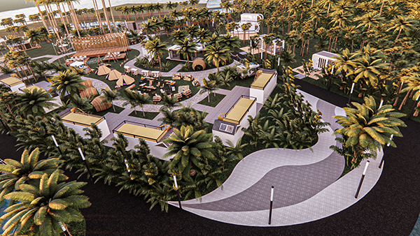 Exhibition Hall & Shopping Street